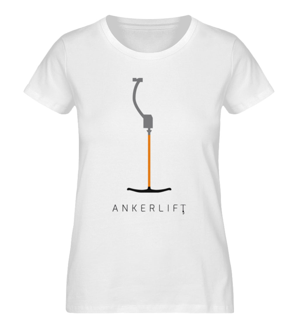 "ANKERLIFT BUNT" Damen Organic Shirt in der Farbe White - ANKERLIFT